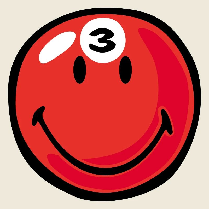 Smiley Pool Ball 3
