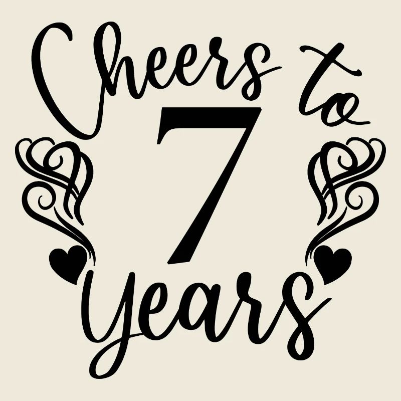 Prost auf 7 Jahre 7. Geburtstag