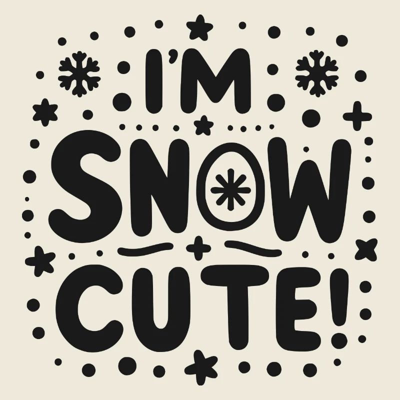Je suis mignon comme neige