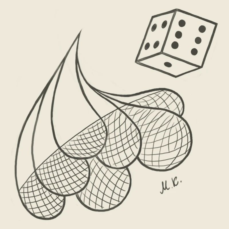 Creative patterned drops with game dice