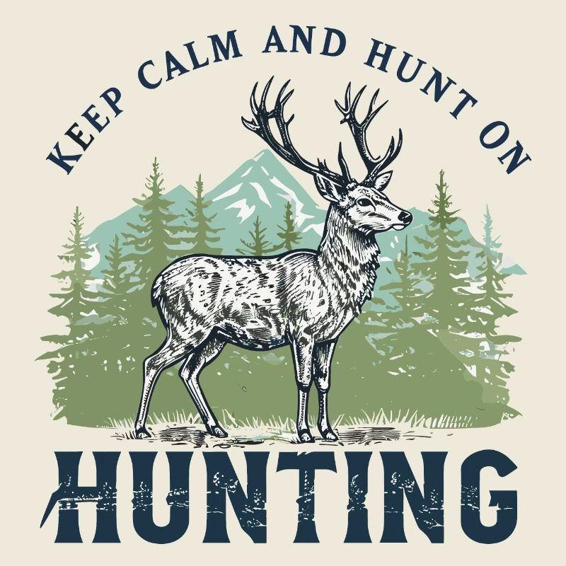 Conception majestueuse de chasse au cerf