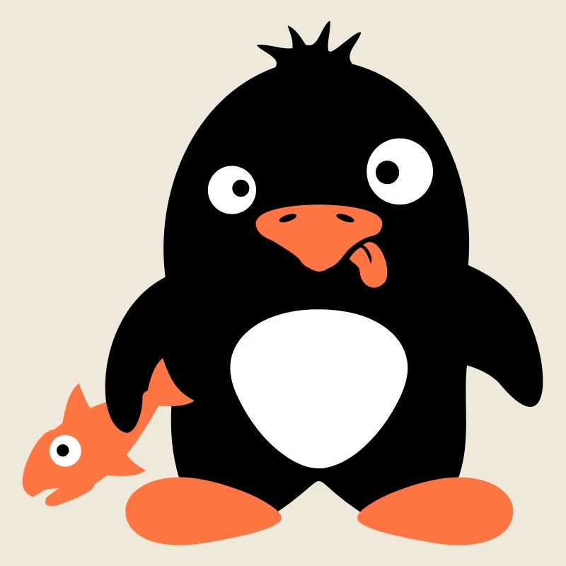 Funny Penguin Fish Caught Crazy Stupid Doofy