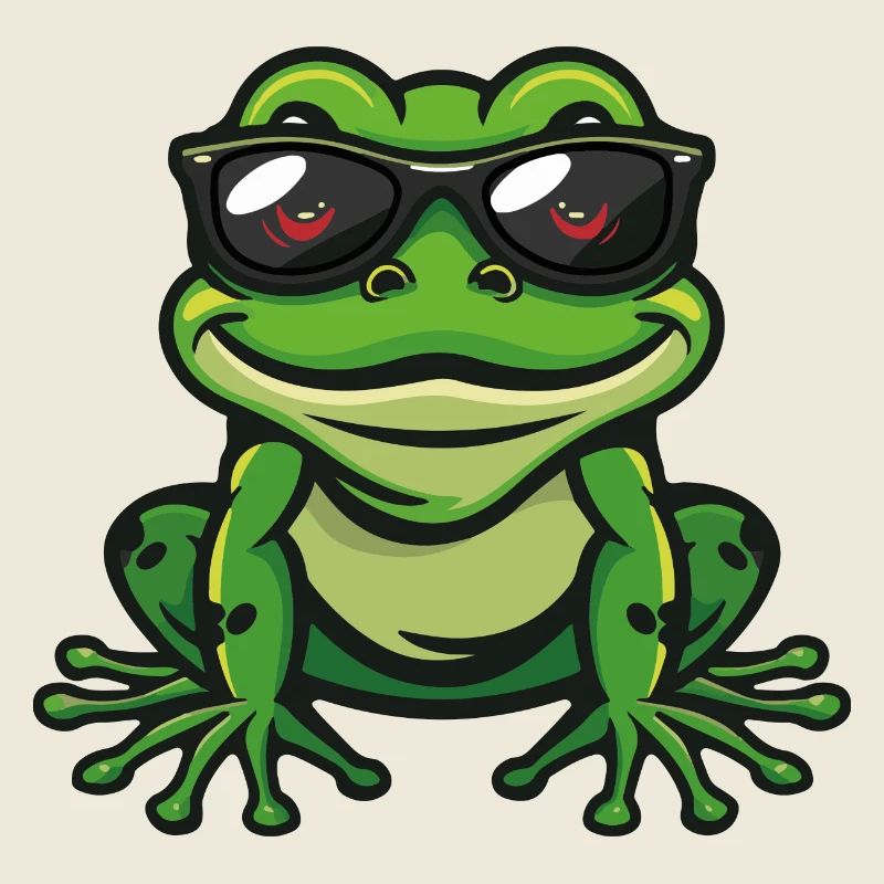 Frosch Comic Cool