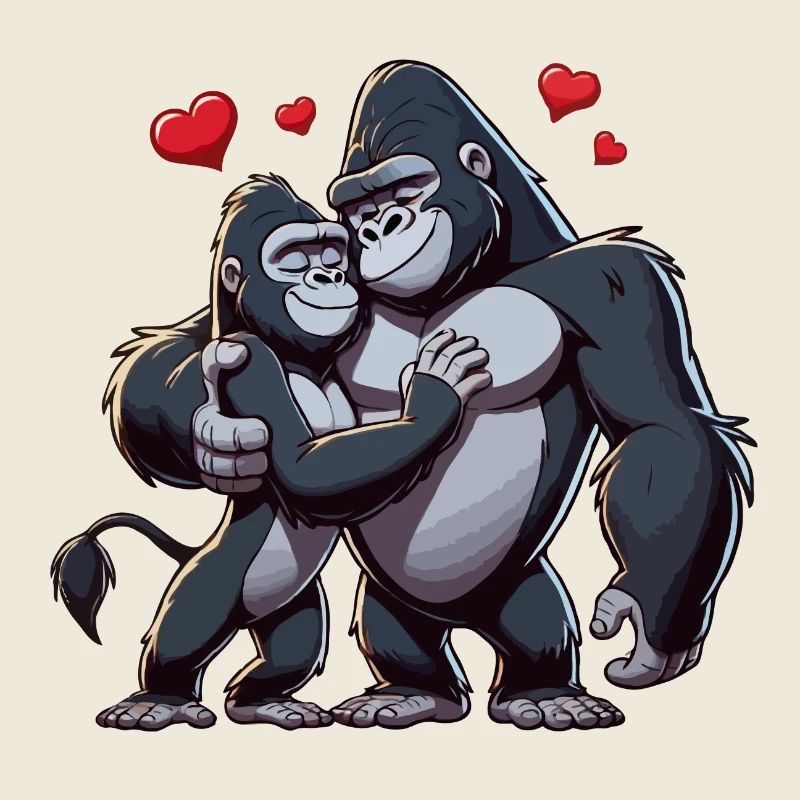 Gorilla-Paar