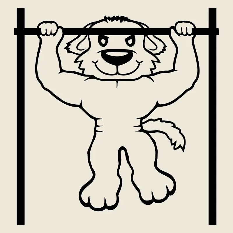 Dog Pull-ups Bar Muscles Gym Pull-Up Bar