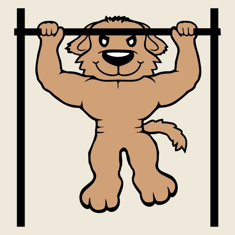 Dog Pull-ups Bar Muscles Gym Pull-Up Bar