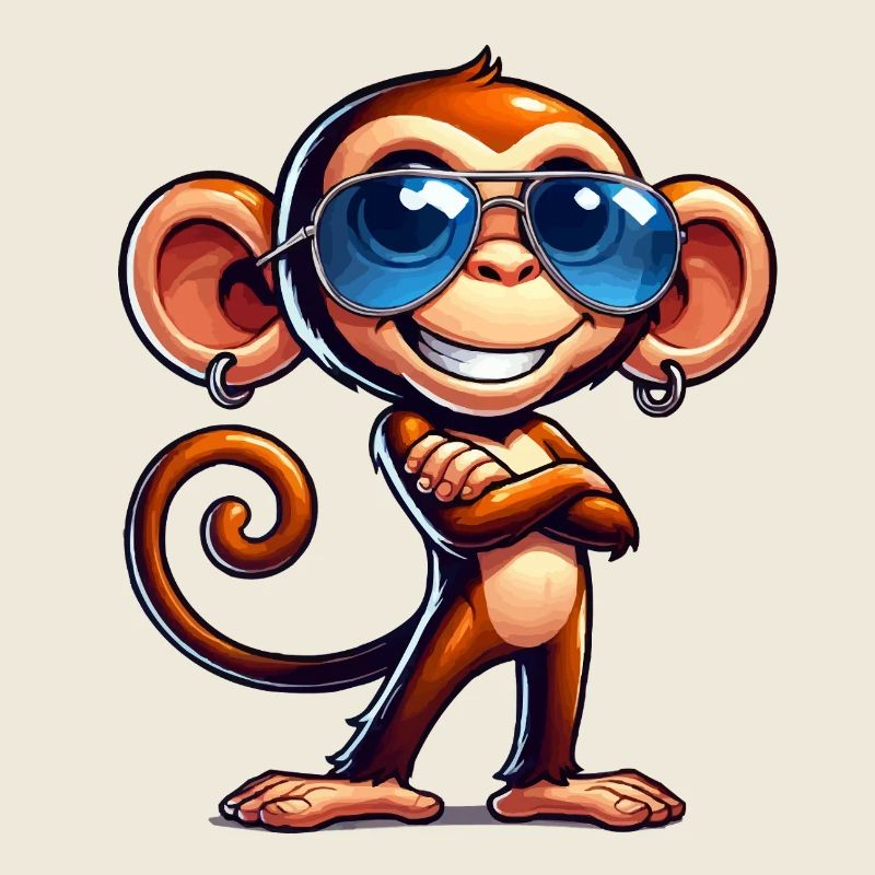affe sonnenbrille