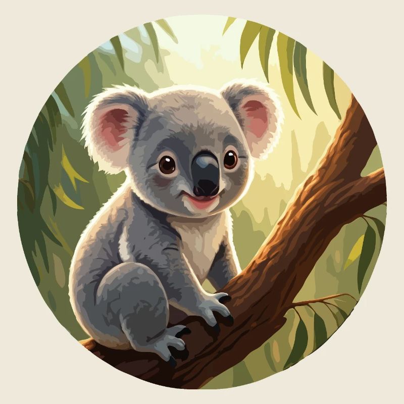 Koala bear in tree