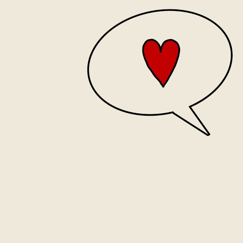 Speechbubble with Heart