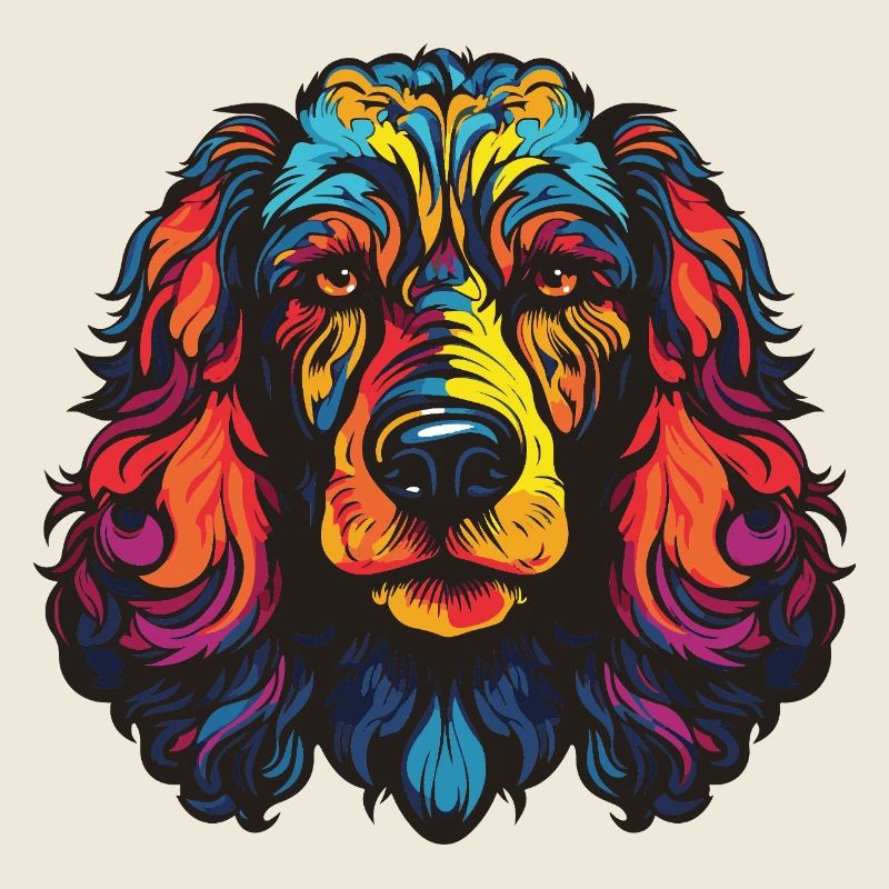 Poodle Dog Portrait