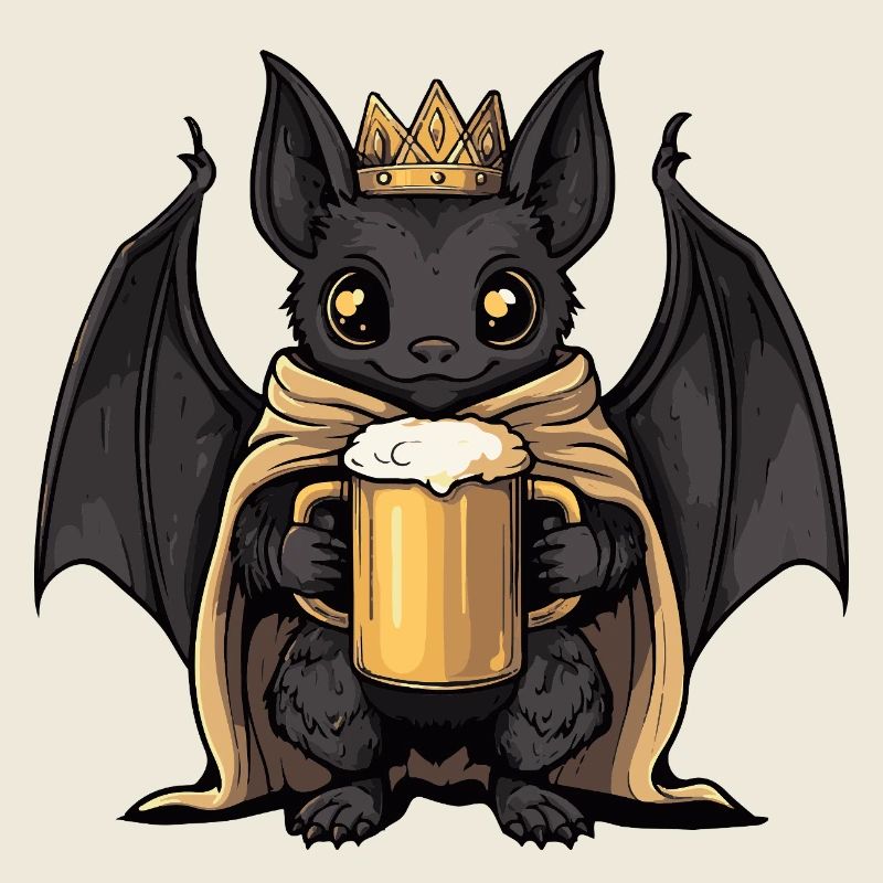 Fledermaus Bier Lustig