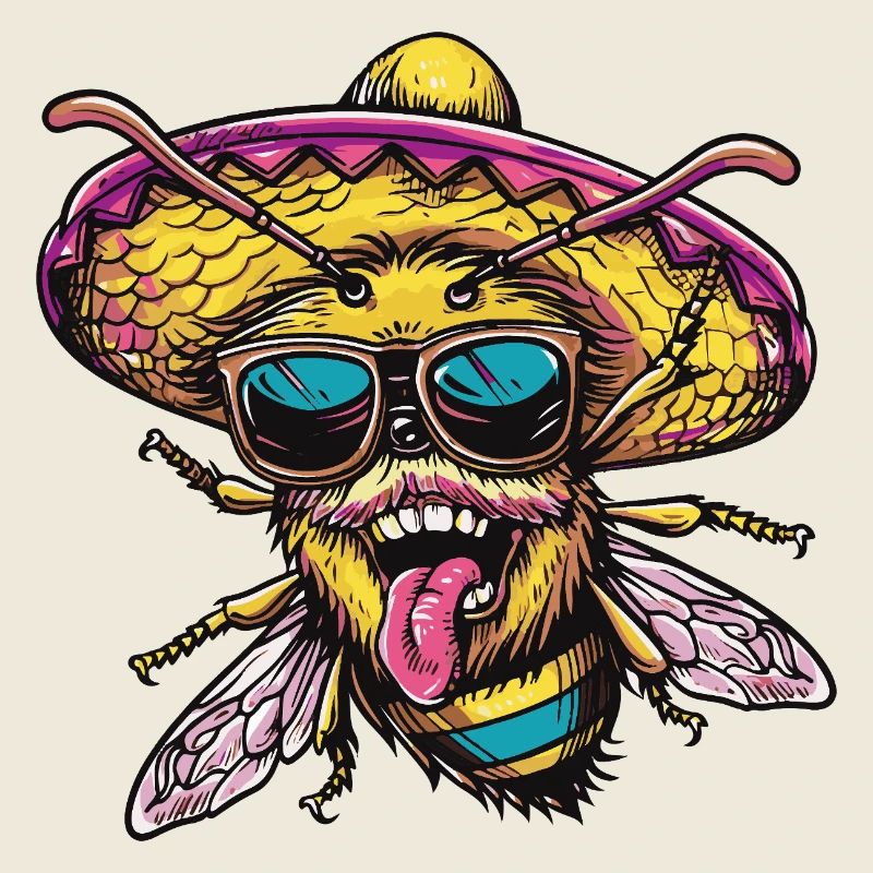 Abeille Drôle Sombrero