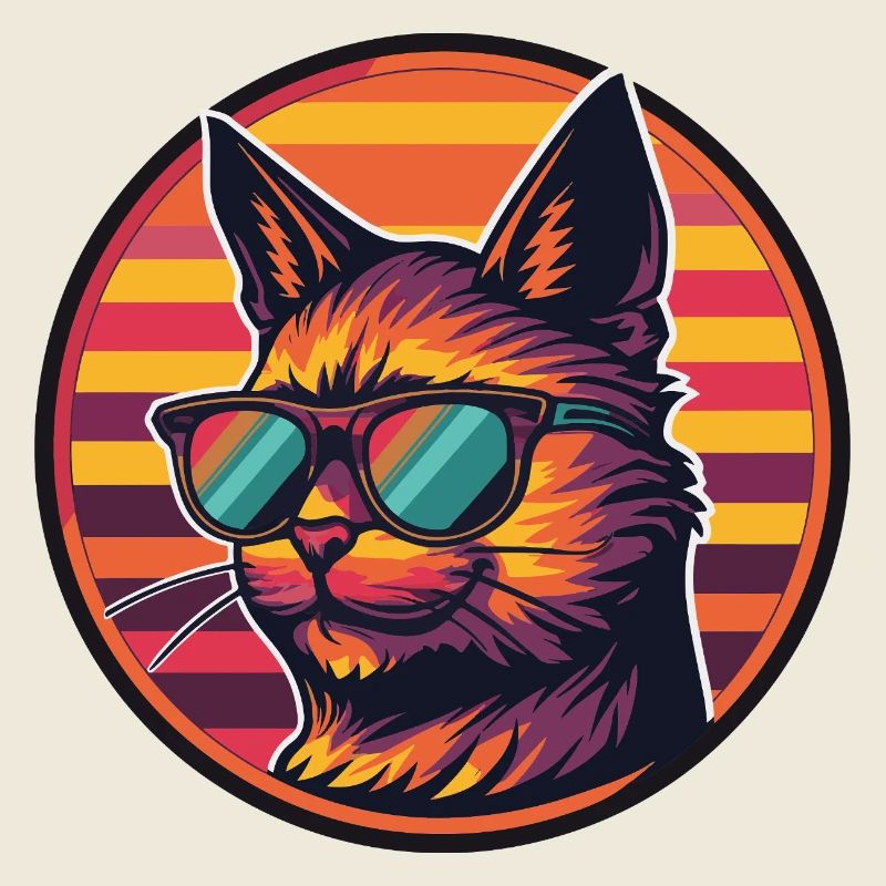 Cat Comic Cool Summer