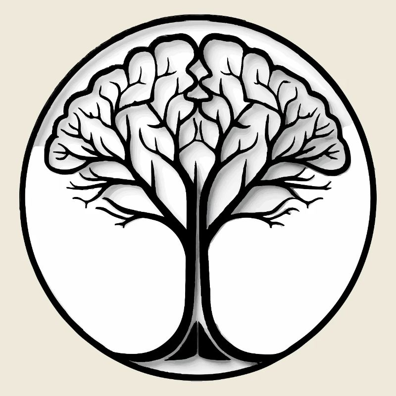 Logo de l’arbre cérébral - Mezmerizing Design