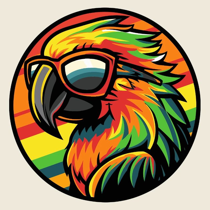 Parrot Comic Cool Summer