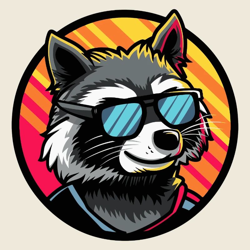 Raccoon Cool Summer