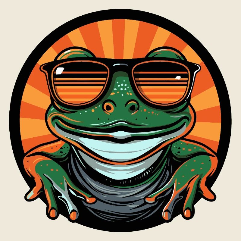 Frog Cool Summer