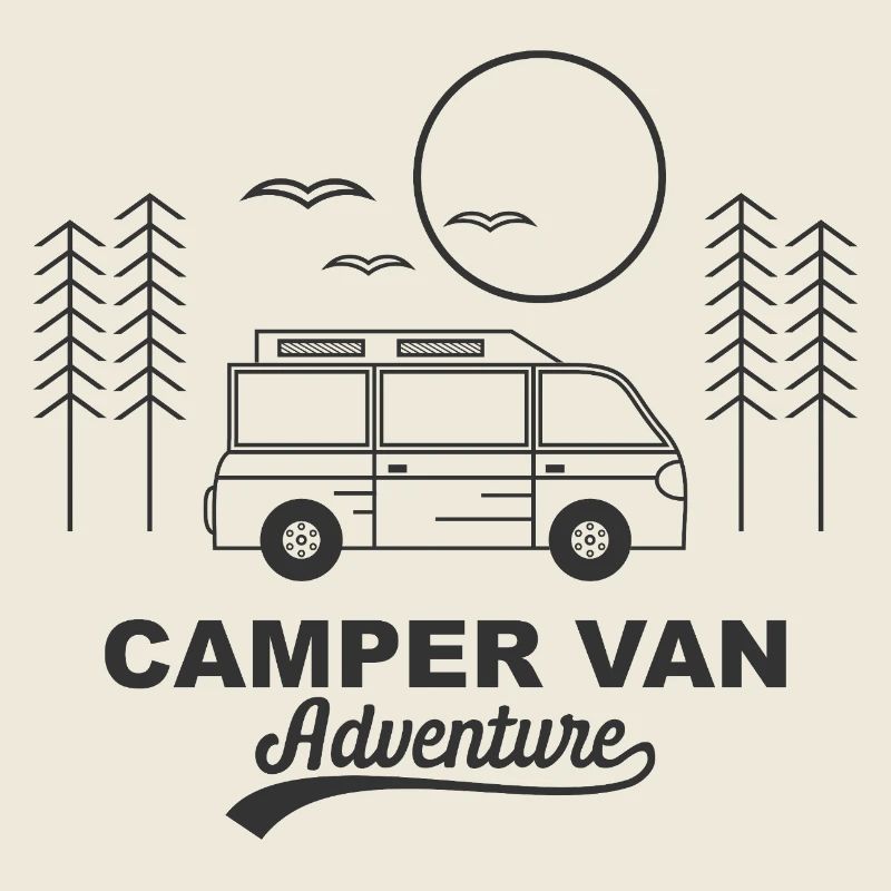 Conception de logo d’aventure en camping-car