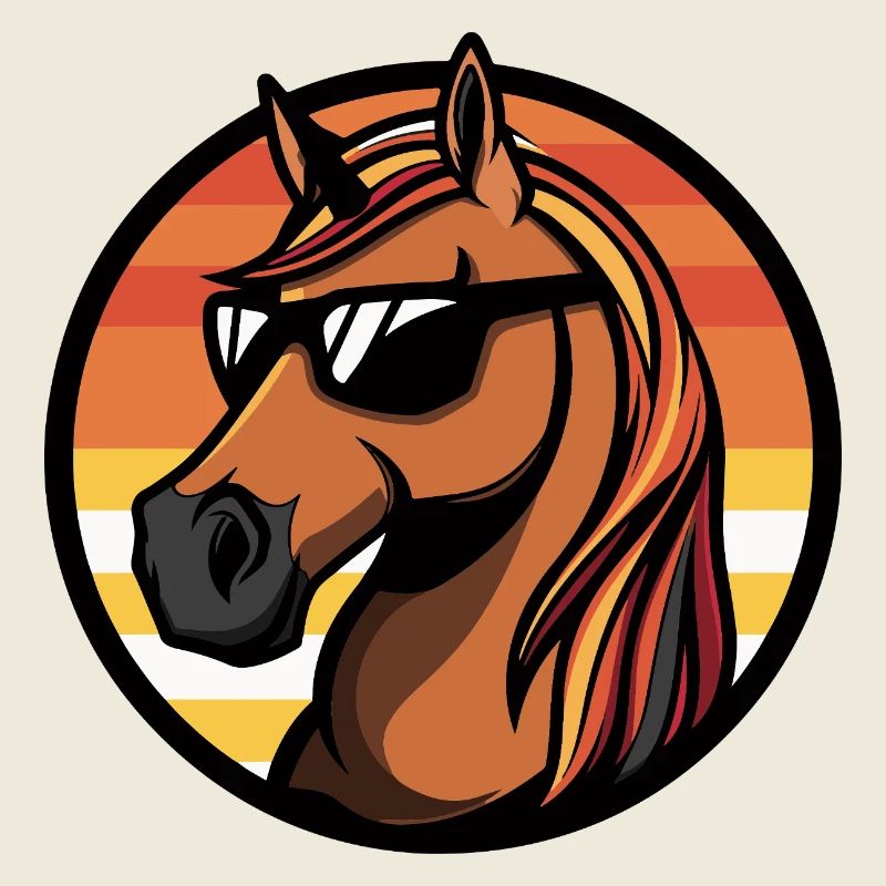 Cheval Bande dessinée cool