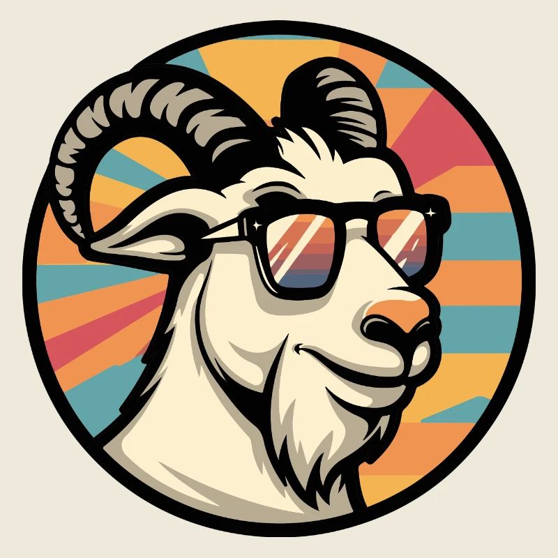 Bergziege Comic Cool