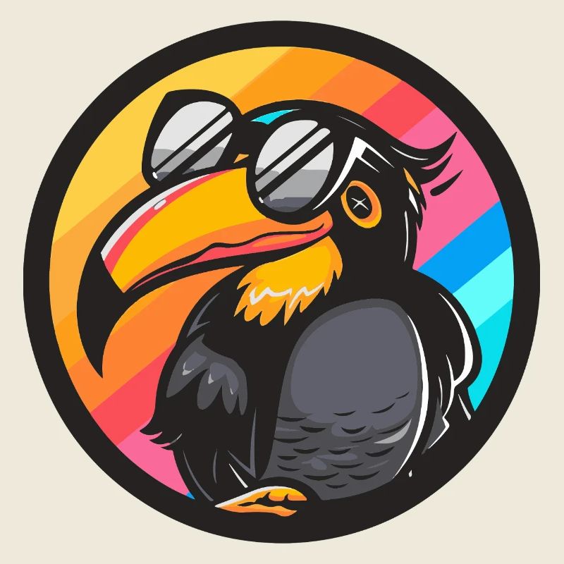 Tukan Vogel Comic Cool