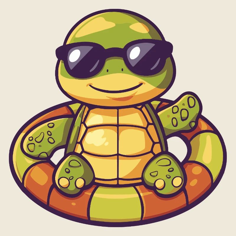Schildkröte Comic Cool