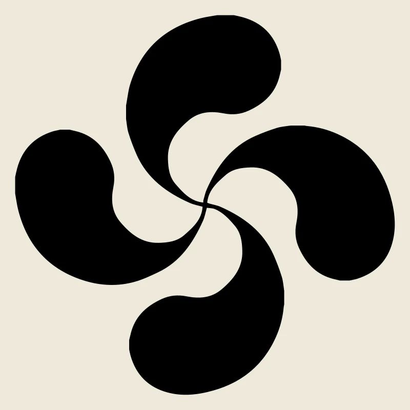 Croix Basque oldshool lauburu