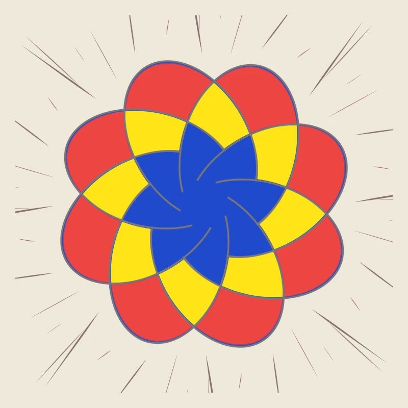 Abstract with a pattern