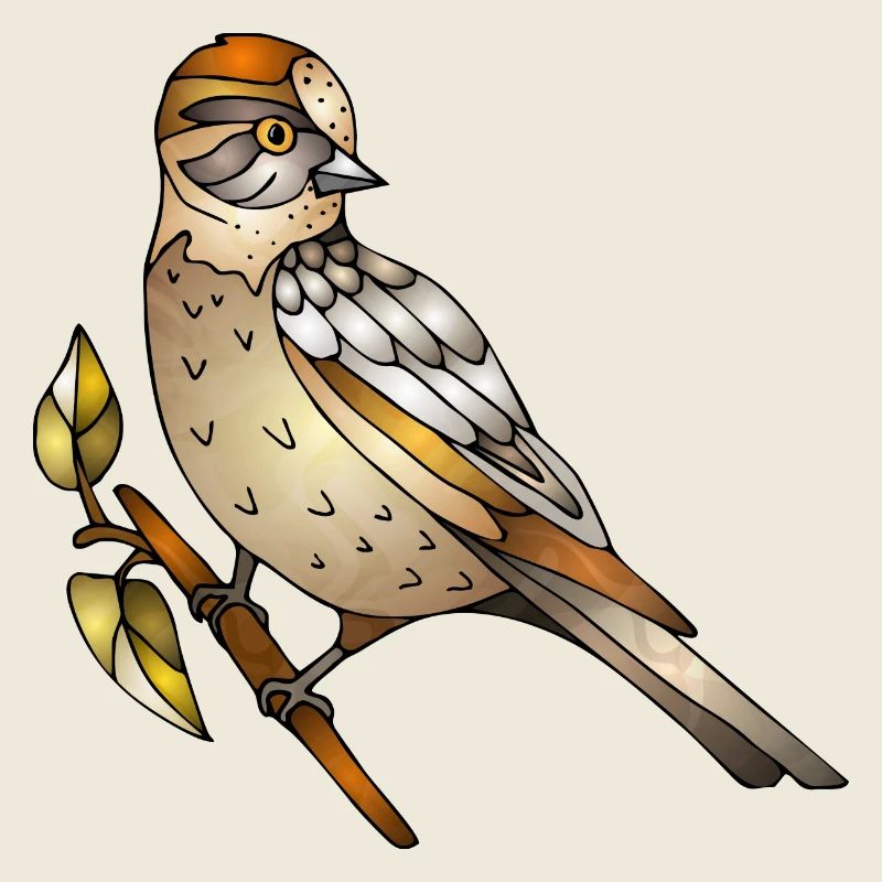 Bunter Vogel