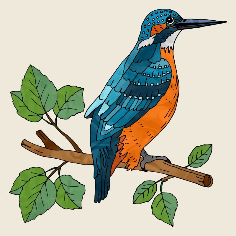 Bunter Vogel