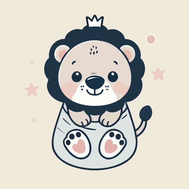 Mignon bébé lion