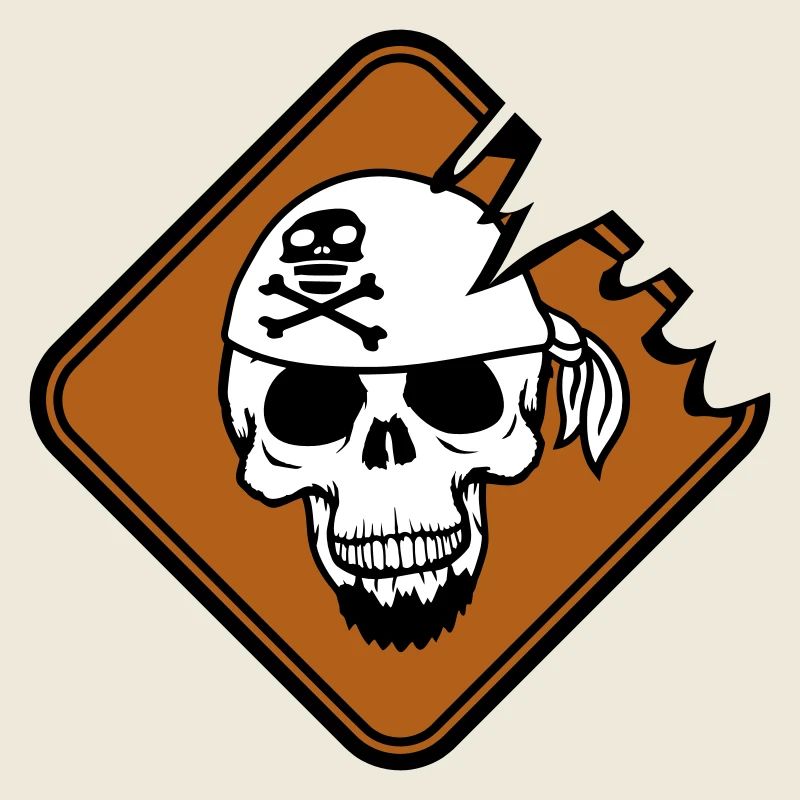 Pirate Shield Skull Skeleton Skull Warning