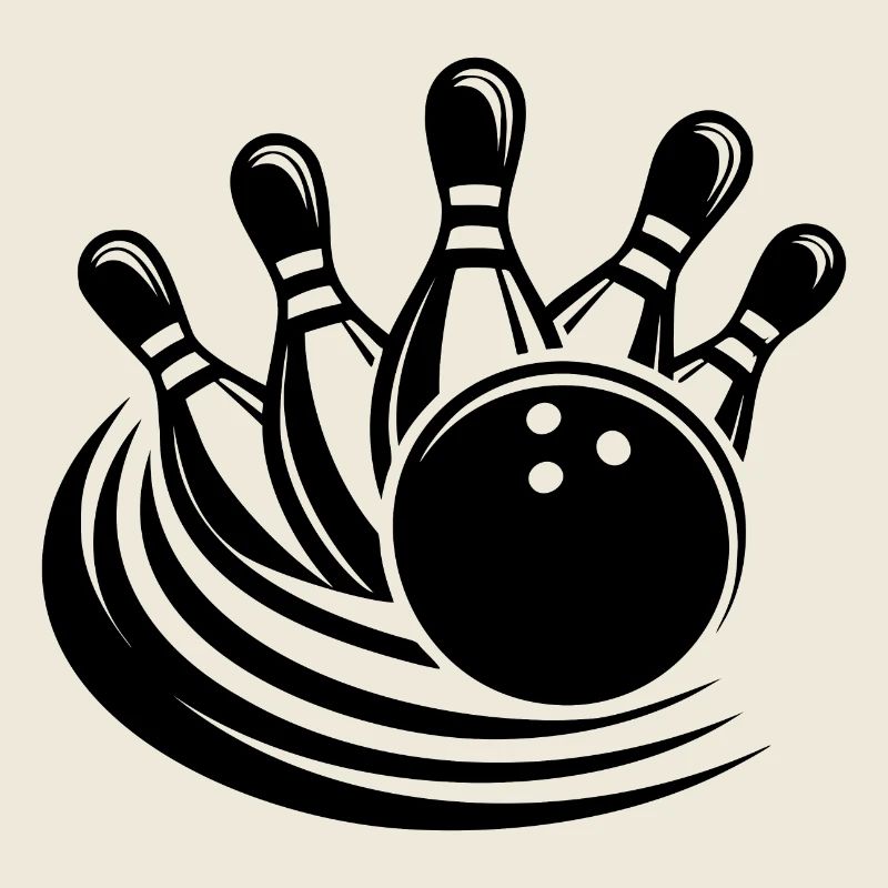 Bowling Präzisionssport Bowlingkugel räumt Pins