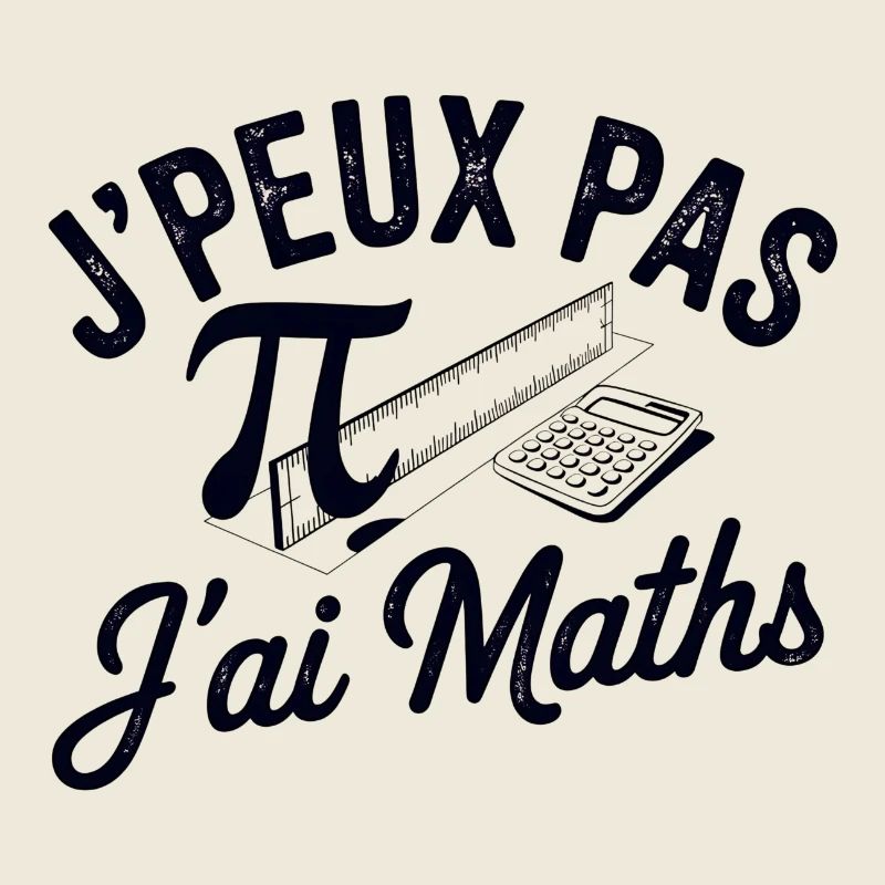 tee shirt je peux pas j ai maths