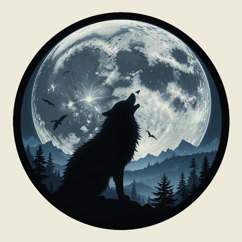 Heulender Wolf 3458647