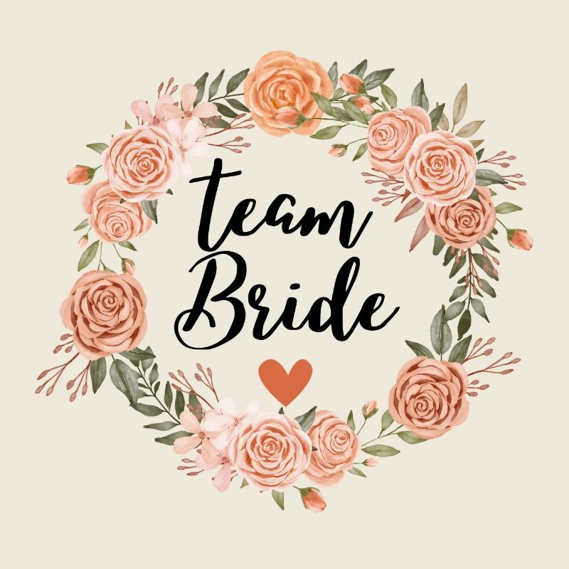 Team floral bride watercolor - assorted