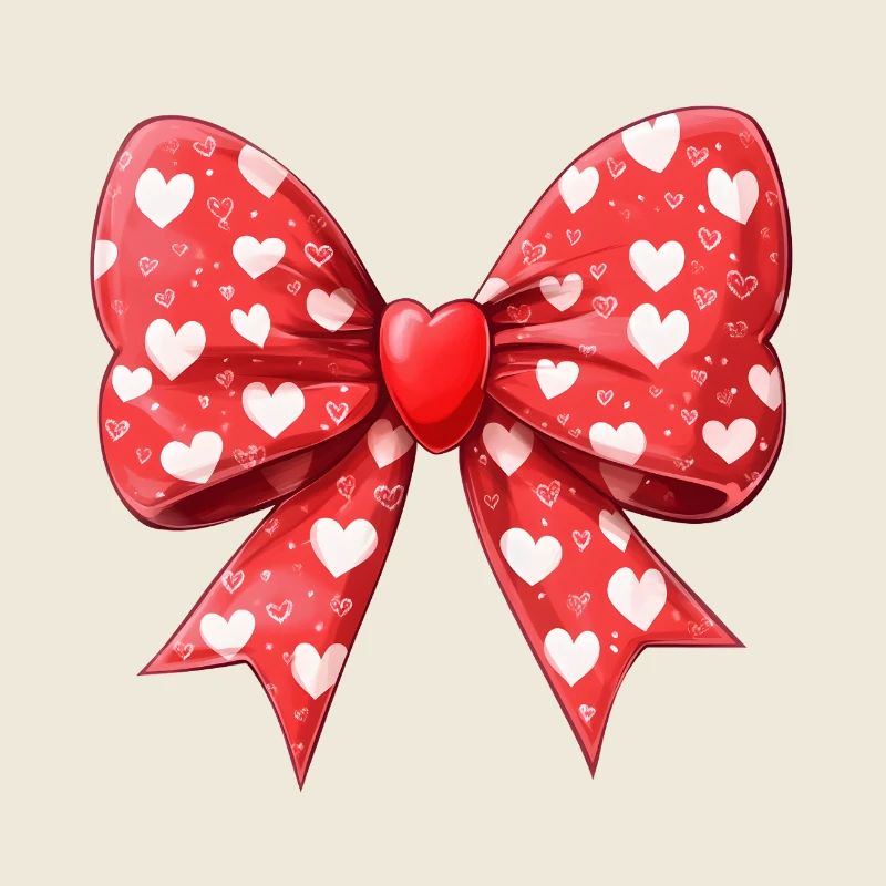 Cadeau Coeur Noeud Saint Valentin