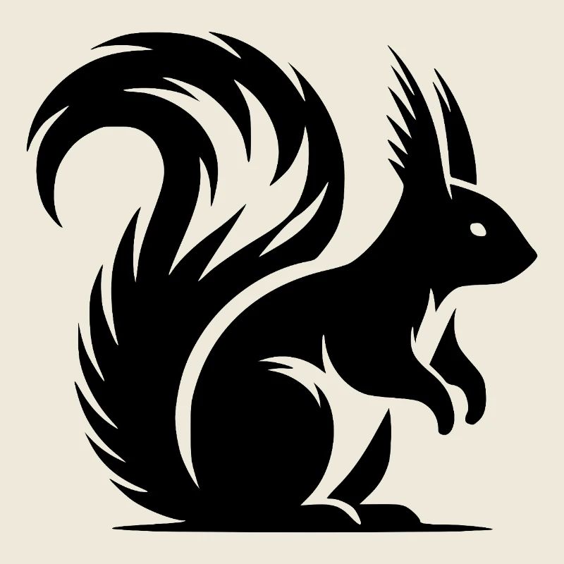Little Cute Squirrel Kids Drawing