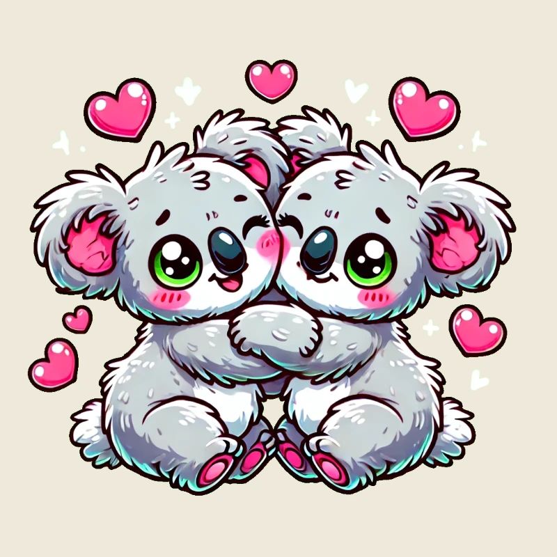 Verliebte Koalas