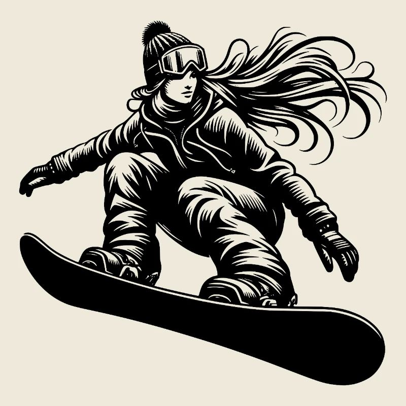 Snowboardeuse Cool Snowboard Design