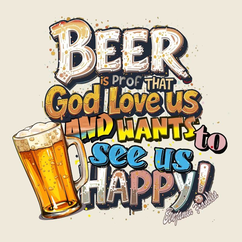 Bier ist ein Beweis dafür, dass Gott liebt