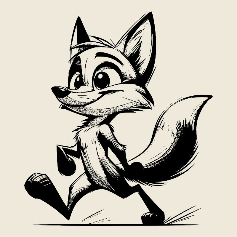 Fox Drawing Sly Fox