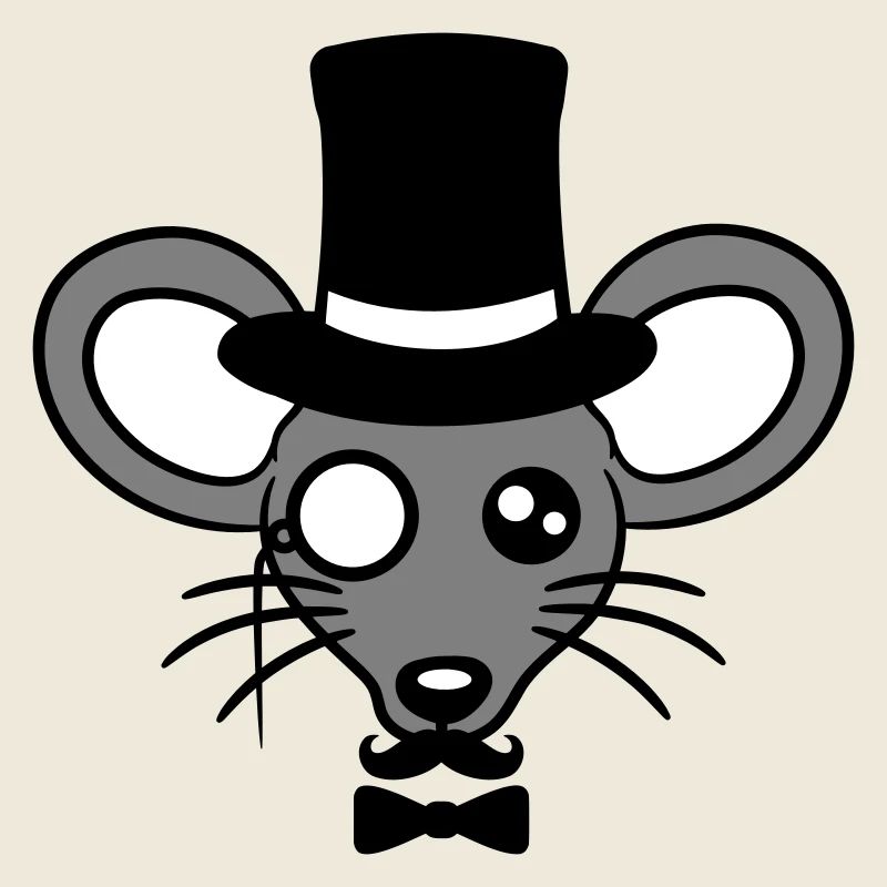 Mr. Mouse Top Hat Monocle Glasses Rich Mr.