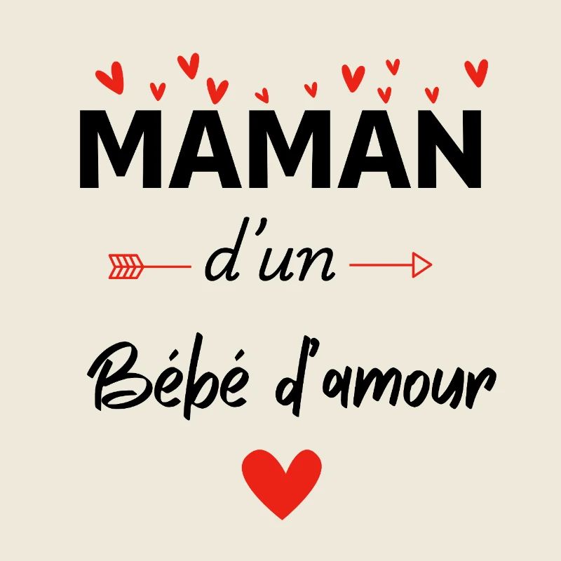Maman d’un bébé d’amour - assorti bébé