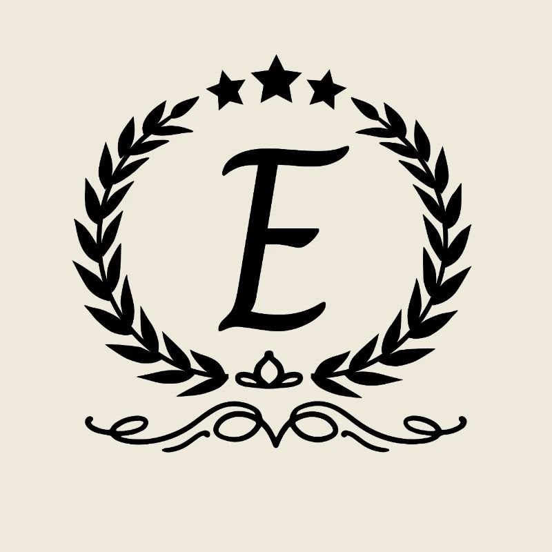 Letter e crown