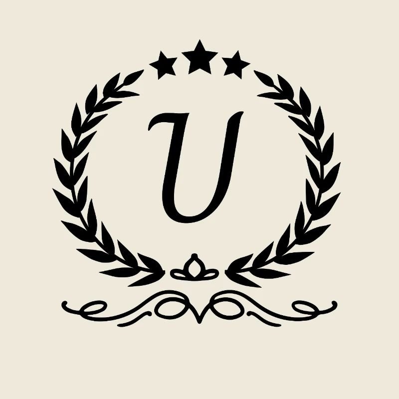 Lettre u couronne