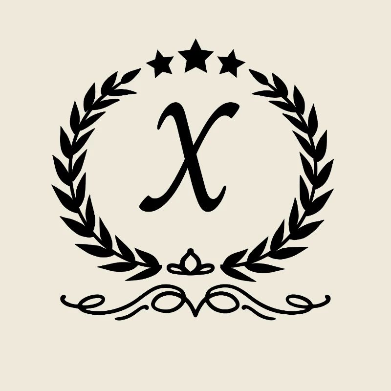 Letter x crown