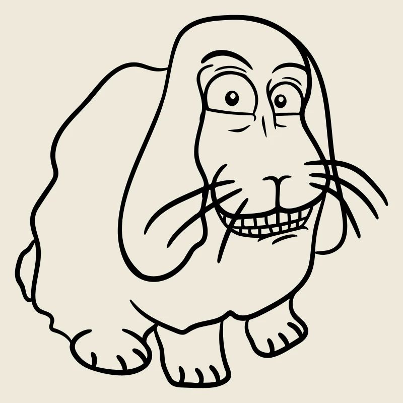 Bunny Rabbit Funny Face Grimace Grin