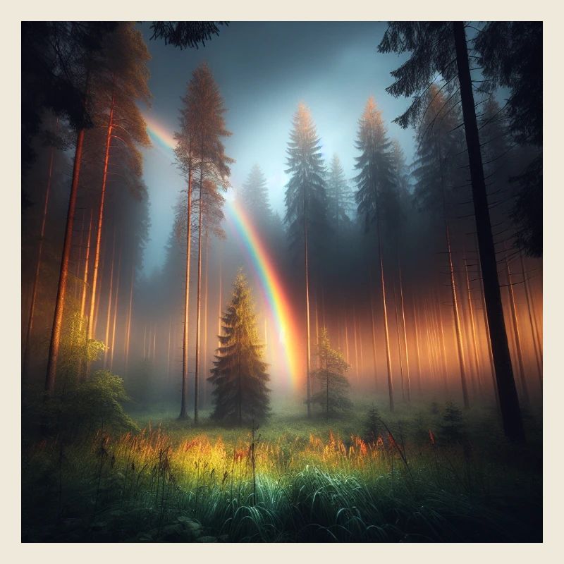 Regenbogen Wald