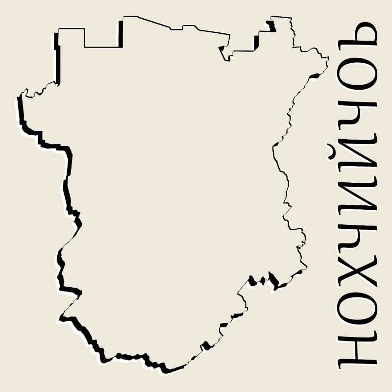 (RU) Chechnya map as outline CE